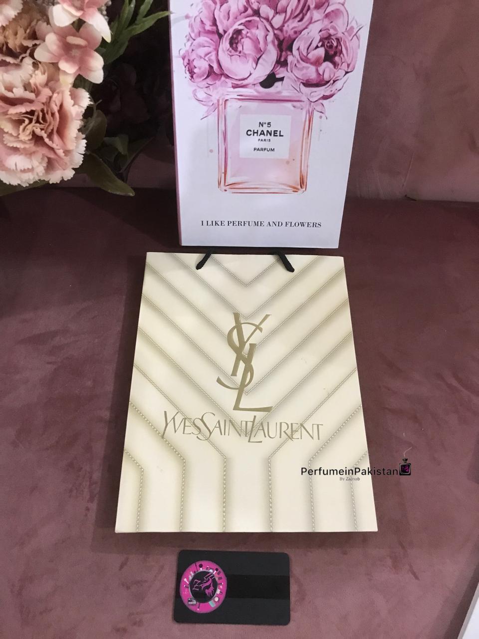 YSL Luxury Perfume Gift Bag – Cream Edition
